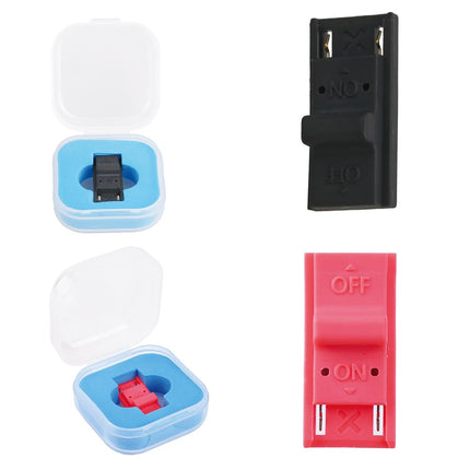 2pcs RCM Jig Tool for Switch Console, Durable Plastic RCM Loader Clips Short Circuit Tool for Modding & Recovery Mode (Red, Black)