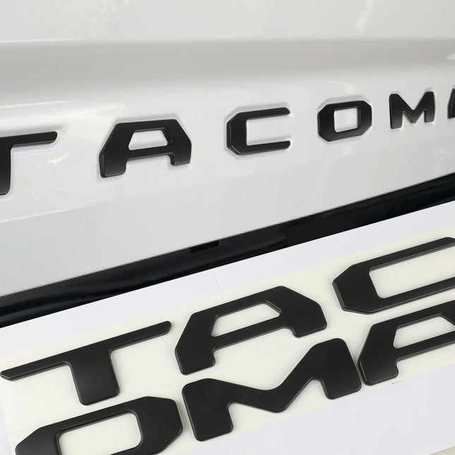 Tailgate Insert Letters Compatible with Tacoma 2024 2025 2026 3D Emblems