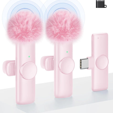 CZOCPOS Wireless Mini Microphone for Android-Dusty Pink
