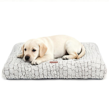 Cama para perro pequeño para jaula, colchoneta blanca 24"x18"