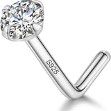 925 Sterling Silver Nose Rings Studs for Women Men