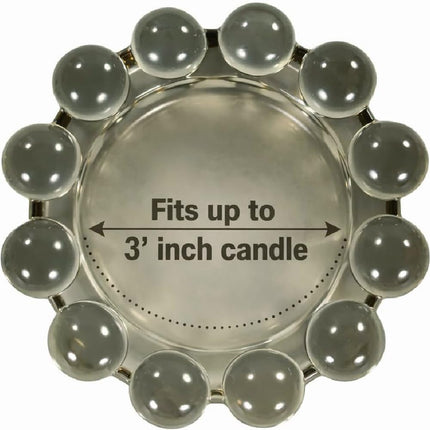 Home Collection Original Smoky Glass Small Bubble Candle Dish