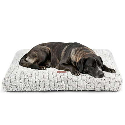 Cama para perro pequeño para jaula, colchoneta blanca 24"x18"