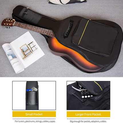 Mdvora Guitar Bags - 1/2/3 Pack Gig Bags, 38-41 Inch Electric & Acoustic Guitar Case, Waterproof Oxford, Two Pockets