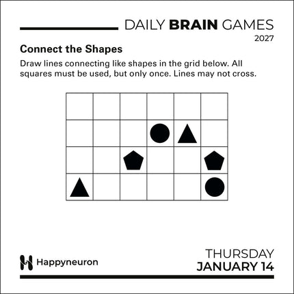 Daily Brain Games 2027 Day-to-Day Calendar: Energize your mind, one puzzle at a time!