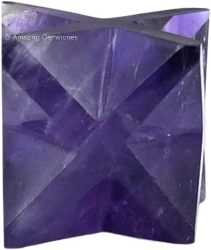 Amethyst Merkaba Crystal - 0.75 Inches Metaphysical Merkaba Star for Meditation - Energetic Tetrahedron - photo 3
