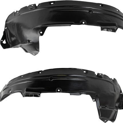 TRQ Front Inner Fender Liner Set Compatible with 2007-2009 Honda CR-V HO1250110 HO1251110
