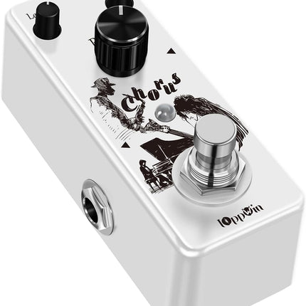 Pure Analog Chorus Guitar Pedal - Warm, Clear Chorus Tone with Spacey Vibe, True Bypass, Mini Metal Enclosure (DC 9V, 9mA)