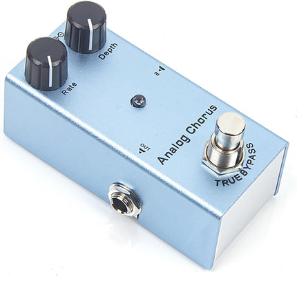 Analog Chorus Electric Guitar Effects Pedal - Mini Size, True Bypass, BBD Chip, Low Noise, Durable Aluminum Alloy, 9V DC Power
