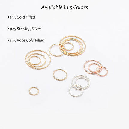 Small Thin Hoop Earrings for Women,Tiny Huggie Hoop Rings for Cartilage,Helix,Targus,Conch,Nose,22g/24g/20g,14K Gold Filled/Sterling Silver/Rose Gold,5mm/6mm/7mm/8mm/9mm/10mm