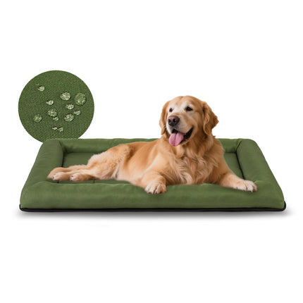 Tapete para jaula de perro para jaula de 36 inch, tapete resistente al agua de oxford ripstop 900D para perros grandes de hasta 70 lbs, cama para exteriores fácil de limpiar para auto, camping y viaje, gris