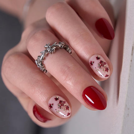 Extra Short Almond Press On Nails, Blush Veil Nude Pink, Soft Gel