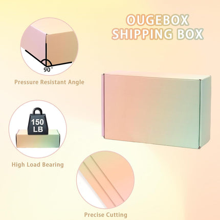 6x4x2 Small Shipping Boxes for Small Business, 30 Pack Color Cardboard Boxes for Shipping Packing Mailing