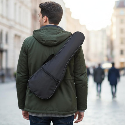 21in Ukulele Case, Soft Soprano Ukulele Case, Durable Padded Bag with Adjustable Straps Durable Guitar Case Backpack