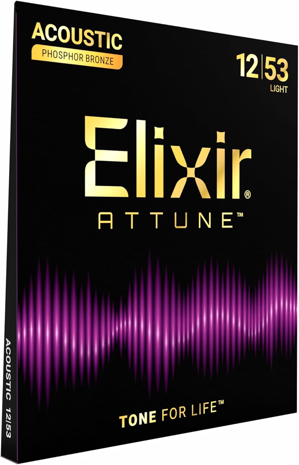 Phosphor Bronze Acoustic Guitar Strings, Light 12-53, 6-String Set