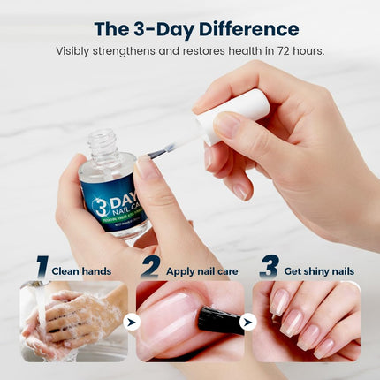 3 Days Nail Care Oil, 2026 Upgraded Keratin Nail Strengthener, Nail Repair Intensive, Nail Moisturizer Gloss for Brittle Nails, for Women (1pcs)