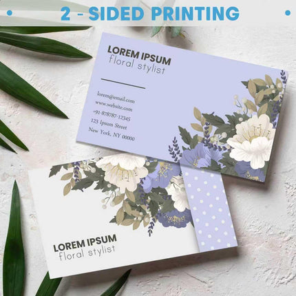 Custom Business Cards - 300gsm Matte Paper - Upload Your Own Design - Double-Sided Printing - 3.5x2 Inch - Perfect for Small Business and Events