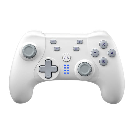 Wireless Switch Controller for Nintendo Switch/Switch 2/Lite/OLED/PC,Gamepad Supports Dual Vibration/6-Axis Gyroscope/Programmable/Turbo,Ergonomically Designed Precise Joystick (White)