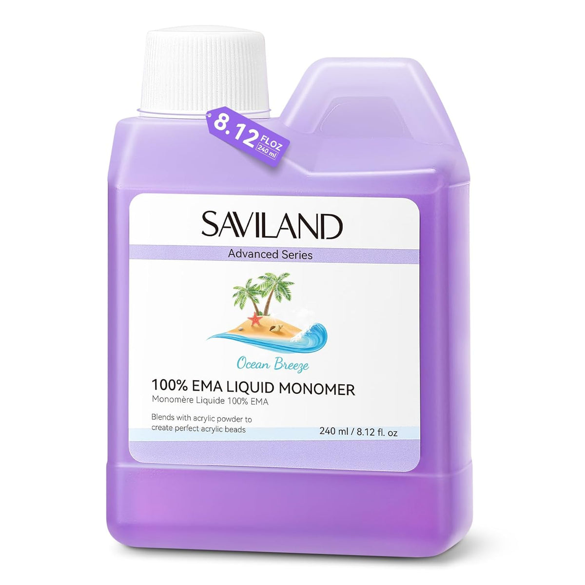 Pure EMA Monomer Acrylic Nail Liquid: Ocean Breeze Acrylic Liquid Scented Monomer Non-Yellowing Nail Monomer Liquid for