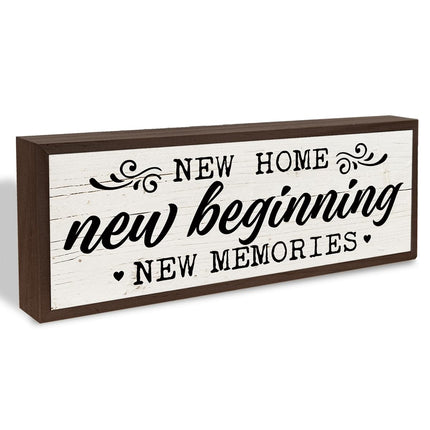 Inspirational Wood Decors, Enjoy Every Moment Sign, Decorative Wooden Wall Plaque, Wall Decor Art, Home Decor for Living Room, Housewarming Gift 9.5x3.1x1 inches