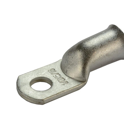 TEMCO 10 Pack Tinned Copper Welding Battery Cable Ends, Lugs Terminal 1/0 AWG 5/16" Hole - Marine Grade (6 AWG to 1/0 AWG Options Available)