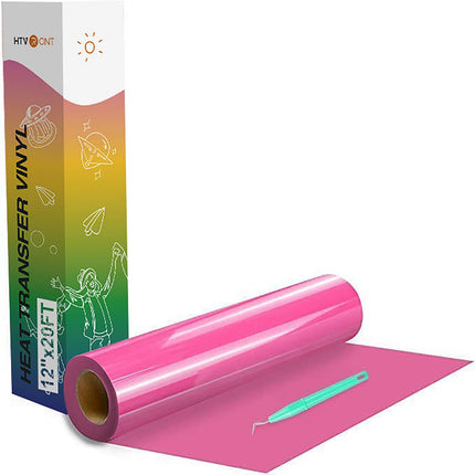 Heat Transfer Vinyl White HTV Rolls, 12" x 20ft