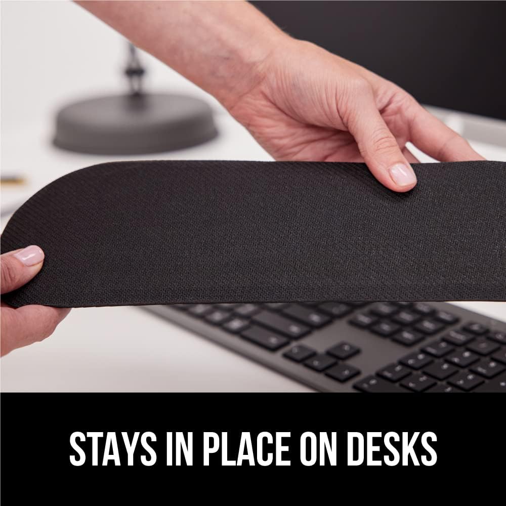 Silky Memory Foam Wrist Rest for Computer Keyboard, Mouse, Ergonomic Design for Typing Pain Relief, Desk - photo 5