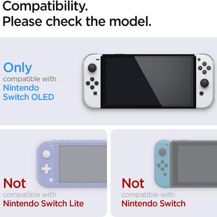 Screen Protector Tempered Glass designed for Nintendo Switch (OLED model) - 2 Pack