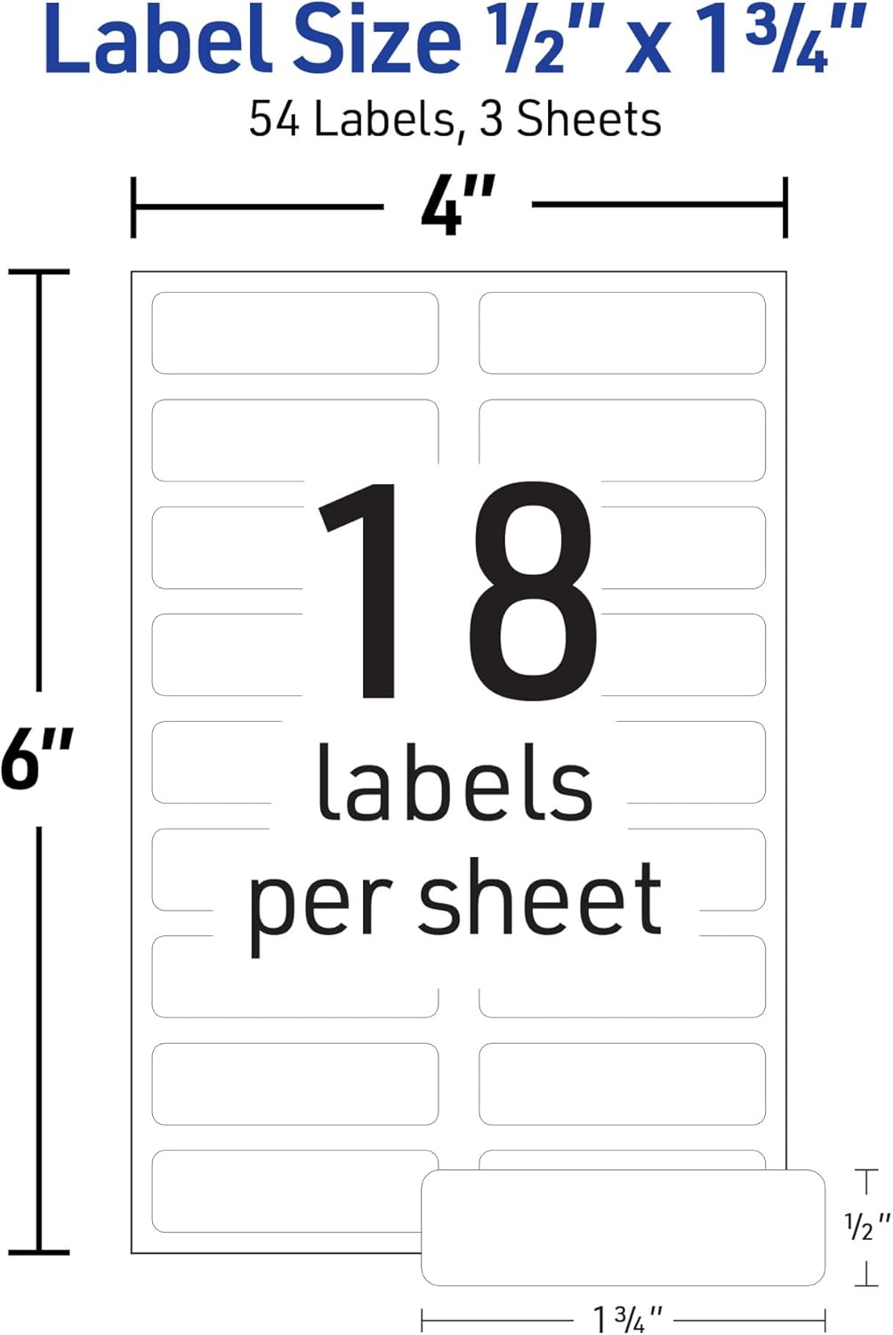 No-Iron Fabric Labels, 1/2" x 1-3/4", Washer and Dryer-Safe, 54 Total - photo 3