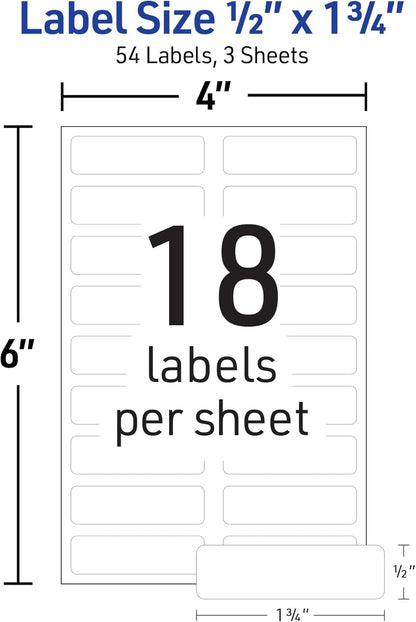 No-Iron Fabric Labels, 1/2" x 1-3/4", Washer and Dryer-Safe, 54 Total - photo 3
