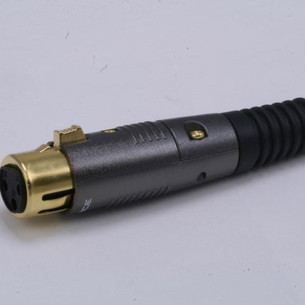 Monoprice XLR Male to XLR Female Cable - 1.5 Feet - Black, 16AWG, Gold Plated Copper Wire Conductors - Premier Series
