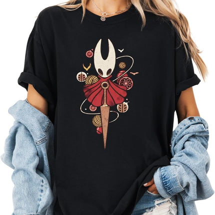 Hollow Knight Silksong Hornet T-Shirt, Hornet Indie Game Shirt, Hollow Bug Night Shirt