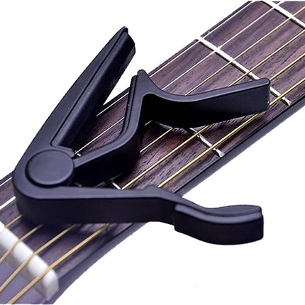 Guitar Capo 2 Pack Black Capo Guitar Clamp for Acoustic Electric Bass Guitar Ukulele