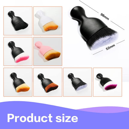 Black Soft Bristle Car Interior Detailing Brush
