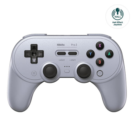 AKNES 8Bitdo Pro 2 Bluetooth Controller, Hall Effect Joystick Update, Gaming Controller Compatible with Apple, Switch, Windows, Steam Deck, Android and Raspberry Pi