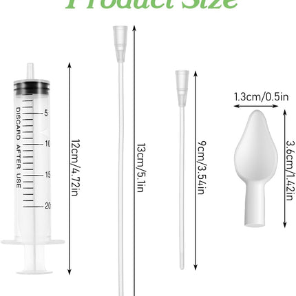 Baby Bird Feeding Syringe, Reusable Manual Bird Feeding Syringe with Spoon Tip and Soft Tube for Milk, Water, Liquid Food, Parrot, Small Pet