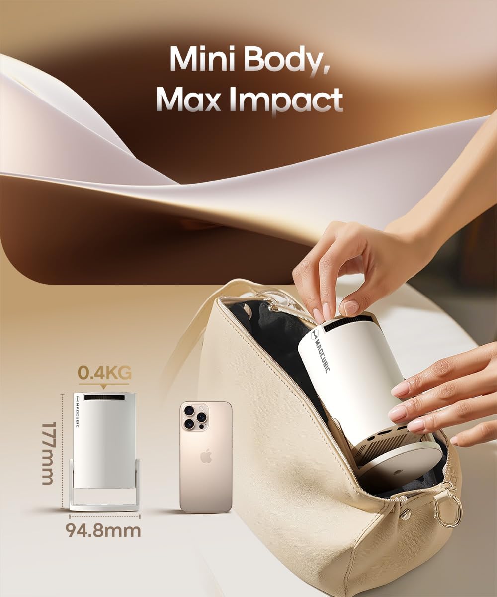 2026 Upgraded Mini Projector with WiFi and Bluetooth - photo 3