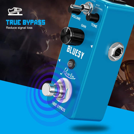 Rowin Vintage Vacuum Bluesy Guitar Effect Pedal