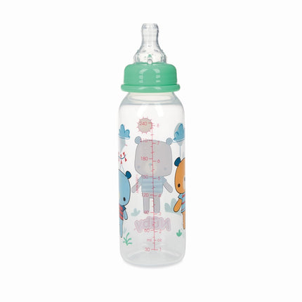 Nuby Printed Non-Drip 8oz Bottle, 3 Pack, Boys