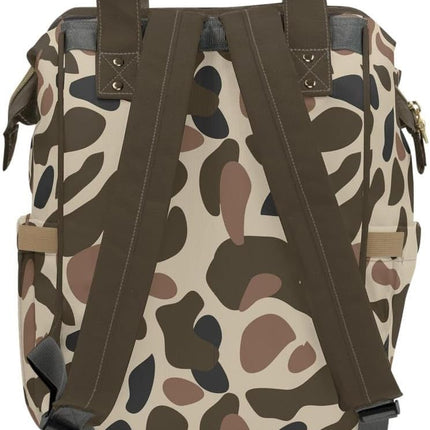Camo Duck Diaper Bag Backpack – Versatile Travel Baby Bag with Waterfowl Hunting Aesthetic, Large Capacity Waterproof Mommy Backpack for Diapers, Bottles, and Everyday Use