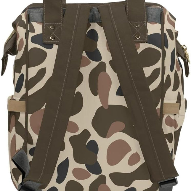 Camo Duck Diaper Bag Backpack – Versatile Travel Baby Bag with Waterfowl