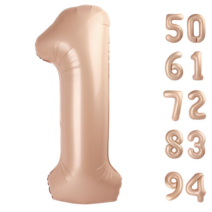 Gold 1 Balloon - Number Balloon 40 Inch, 1st Gold Birthday Decorations