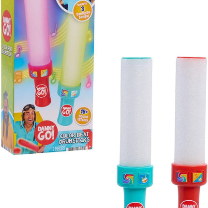 Danny Go! Color Beat Drumsticks - Officially Licensed Light-Up Musical Drumsticks Toy for Preschool and Elementary School Kids Inspired by Danny Go! Show