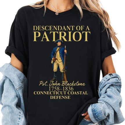 Custom Descendant of a Patriot 1776-2026 T-Shirt