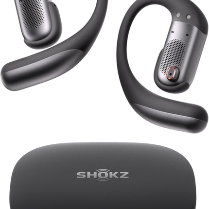 SHOKZ OpenFit Pro Open-Ear True Wireless Earbuds with Open-Ear Noise Reduction, Optimised for Dolby Atmos, Deep Bass, 50H Playtime, AI-Powered Clear Calls for Work, Sport, Bluetooth 6.1, IP55, Black