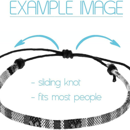 Made by Nami 2 Pcs Boho Surfer Bracelets for Women and Men Waterproof and Adjustable Braided Bracelets Set of 2 for Ethnic Hippie Style
