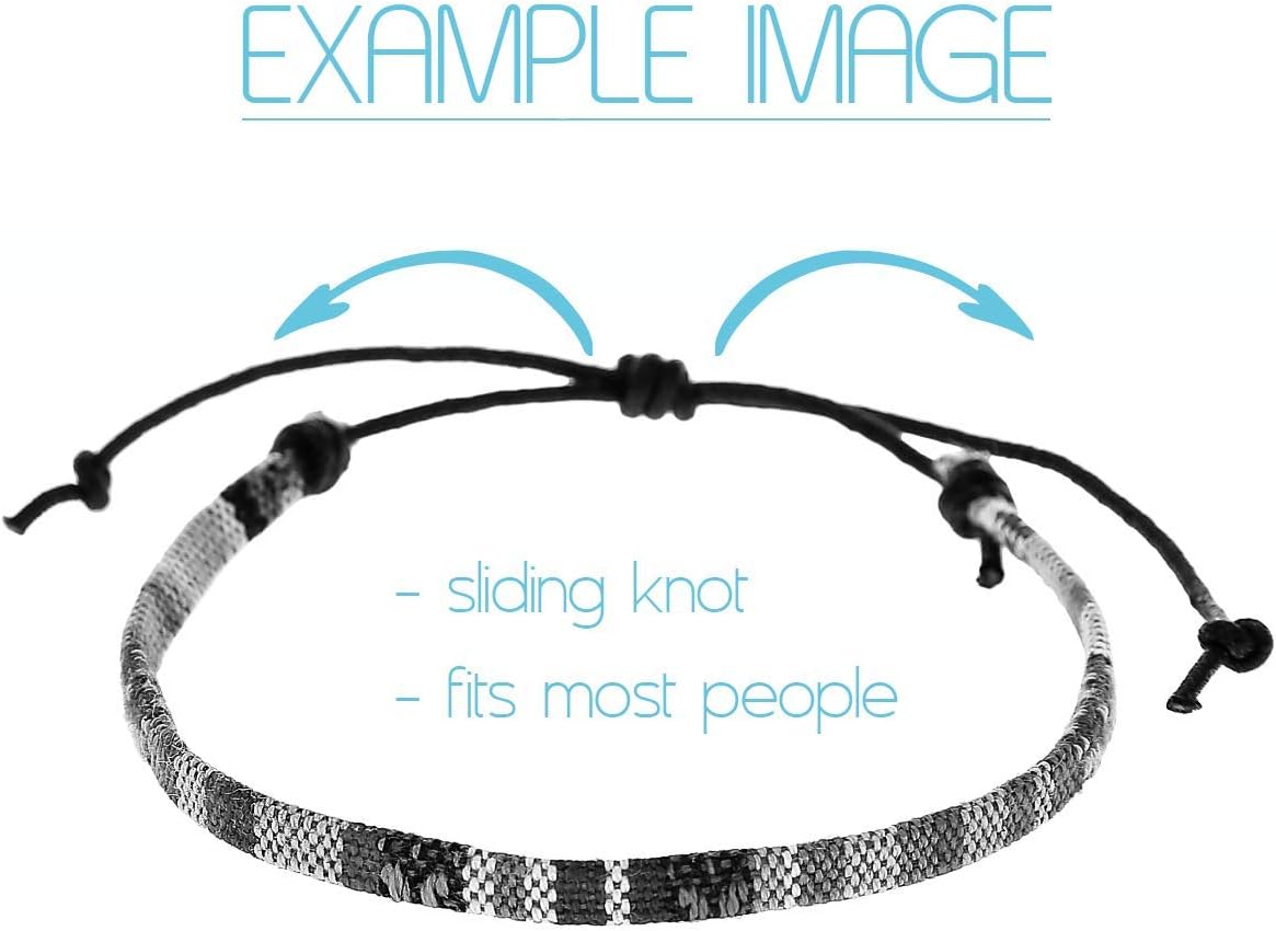 2 Pcs Boho Surfer Bracelets for Women and Men Waterproof and Adjustable Braided Bracelets Set of 2 for - photo 5