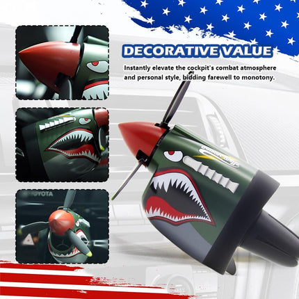 2026 New P-40 Warhawk Car Air Freshener,P-40 Fighter Car Vent Clips with Spinning Propeller for Reducing Odors,Universal Air Vent Decorations for Cars as Gift for Men & Pilots (P-40 Fighter Plane)