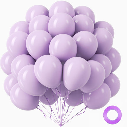 White Balloons 12 inch, White Latex 50pcs Party Balloons