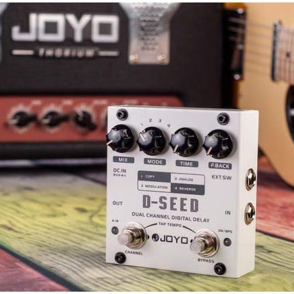 JOYO D-SEED Dual Channel Digital Delay Guitar Effect Pedal with Four Modes